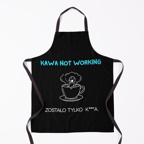 Item preview, Black KAWA NOT WORKING - Bilingual Coffee Struggle designed and sold by VibePolinglish.