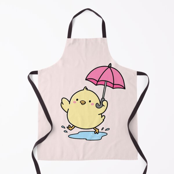 Item preview, Cute Chick with Umbrella Rain designed and sold by artwithsushie.