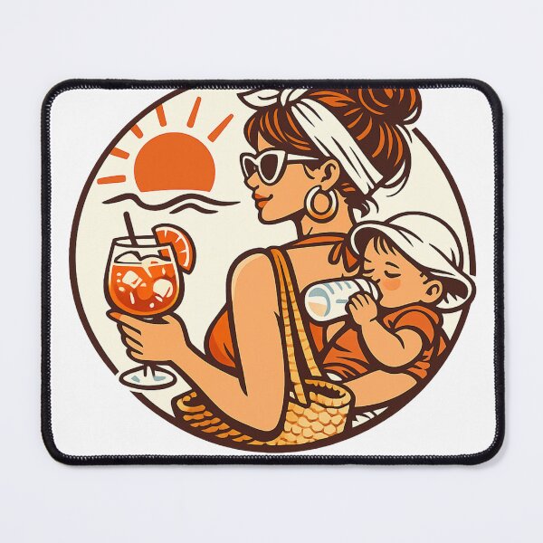 Item preview, Spritz & Baby Vibes – Mom Life Beach Edition designed and sold by Antonrec86.
