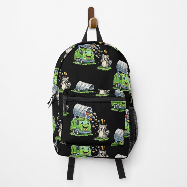 Item preview, Dumpy Garbage Truck Cleanup Scene with Raccoon Kids designed and sold by Str8like dattshirts.