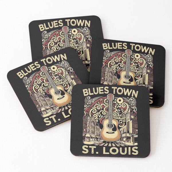 Item preview, Blues Town St Louis Souvenir Men Guitar Music St Louis designed and sold by DSWShirts.