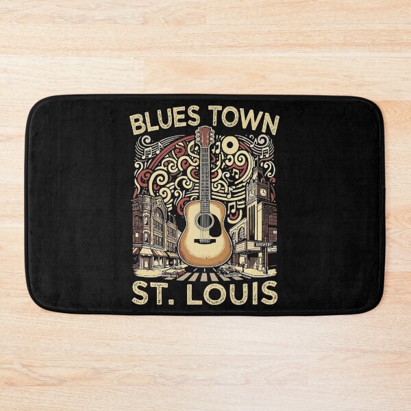 Item preview, Blues Town St Louis Souvenir Men Guitar Music St Louis designed and sold by DSWShirts.