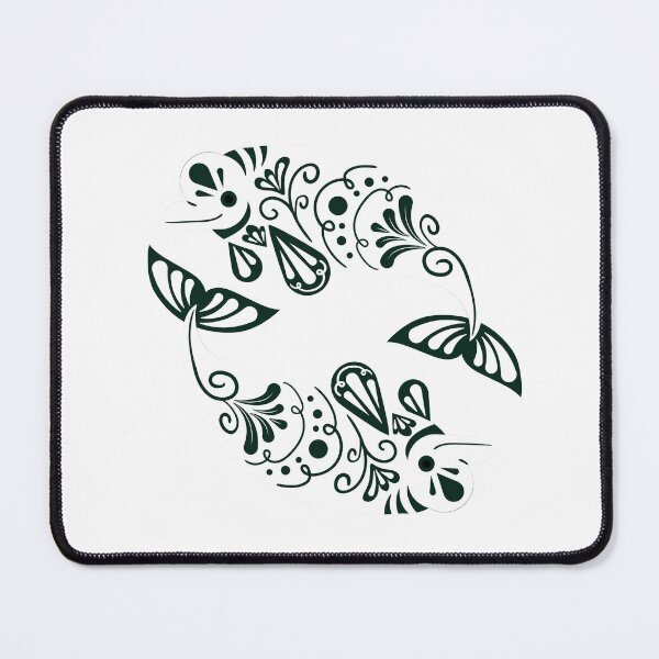 Item preview, white mandala dolphins, Mandala dolphin design designed and sold by geekmania48.