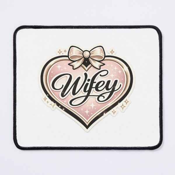 Item preview, Wifey Coquette Heart Bow Newlywed Wife Design designed and sold by CLOUTKULT.