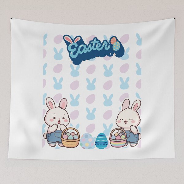 Item preview, ?Cute Easter Bunnies and Pastel Pattern Design? designed and sold by FunSticky14.