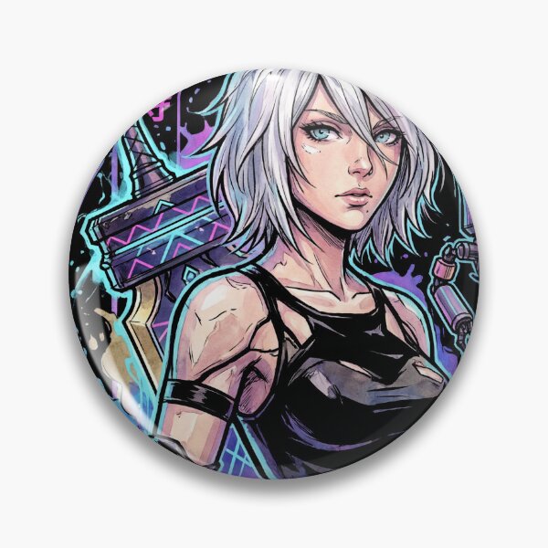 Item preview, NieR Automata A2 Wild Long Hair Velvet Midriff Cloth Art designed and sold by Senpaiwaves.