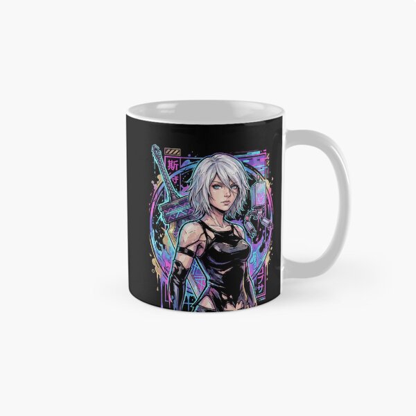 Item preview, NieR Automata A2 Wild Long Hair Velvet Midriff Cloth Art designed and sold by Senpaiwaves.