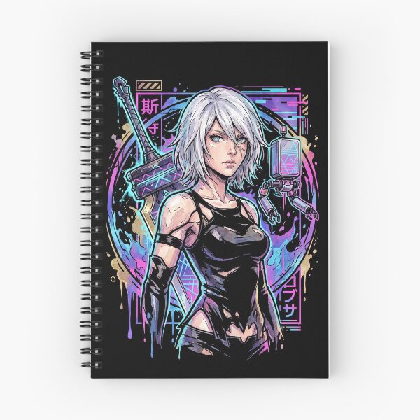Item preview, NieR Automata A2 Wild Long Hair Velvet Midriff Cloth Art designed and sold by Senpaiwaves.
