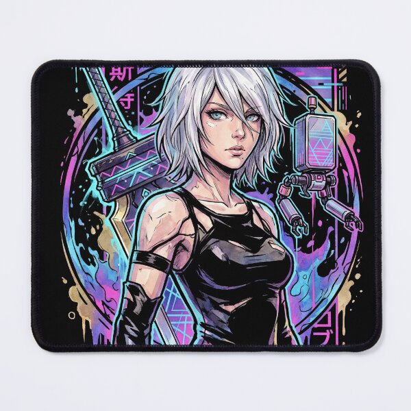 Item preview, NieR Automata A2 Wild Long Hair Velvet Midriff Cloth Art designed and sold by Senpaiwaves.