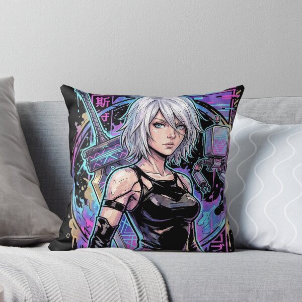 Item preview, NieR Automata A2 Wild Long Hair Velvet Midriff Cloth Art designed and sold by Senpaiwaves.