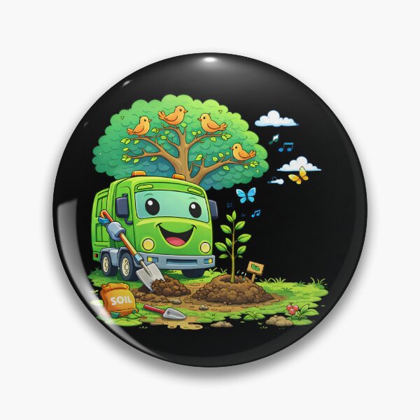 Item preview, Dumpy Garbage Truck Tree Planting Kids Nature Design designed and sold by Str8like dattshirts.