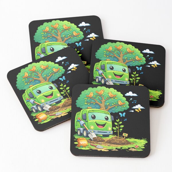 Item preview, Dumpy Garbage Truck Tree Planting Kids Nature Design designed and sold by Str8like dattshirts.