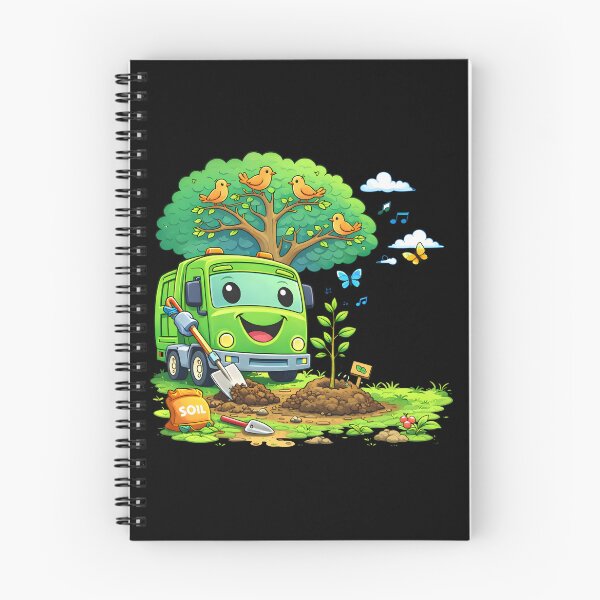 Item preview, Dumpy Garbage Truck Tree Planting Kids Nature Design designed and sold by Str8like dattshirts.