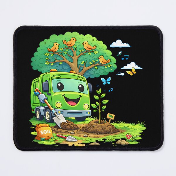 Item preview, Dumpy Garbage Truck Tree Planting Kids Nature Design designed and sold by Str8like dattshirts.