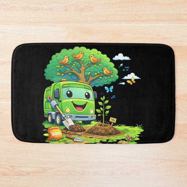 Item preview, Dumpy Garbage Truck Tree Planting Kids Nature Design designed and sold by Str8like dattshirts.