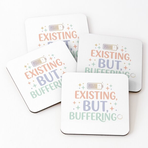 Item preview, Existing But Buffering Funny Relatable Sticker designed and sold by CutePlix.