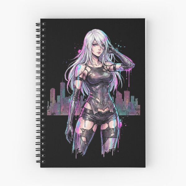 Item preview, NieR Automata A2 Damaged Skin Black Undercoat Design designed and sold by Senpaiwaves.