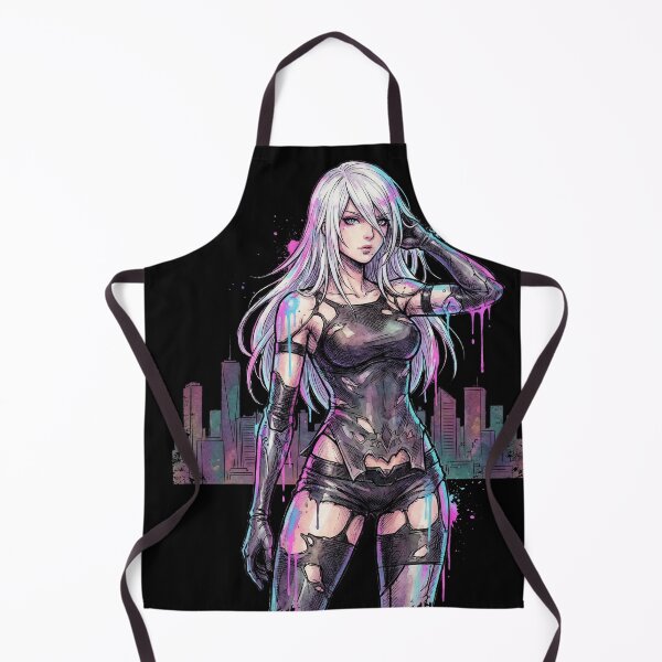 Item preview, NieR Automata A2 Damaged Skin Black Undercoat Design designed and sold by Senpaiwaves.