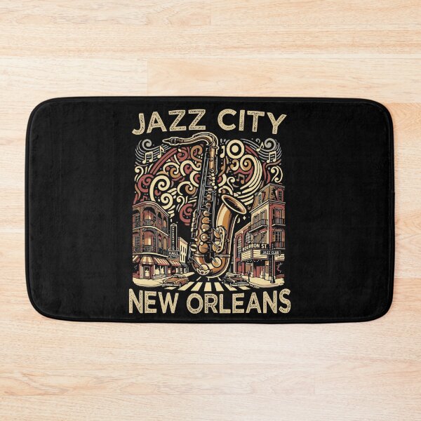 Item preview, Jazz City New Orleans Souvenir Men Music Saxophone  designed and sold by DSWShirts.