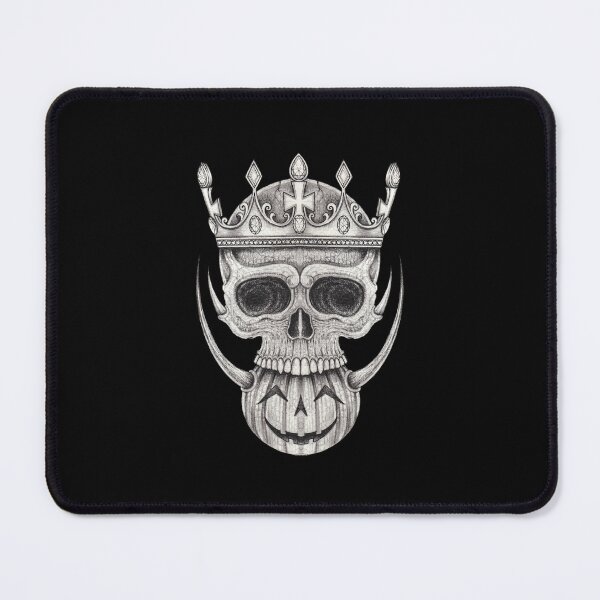 Item preview, King skull with pumpkin surreal art. designed and sold by Jiwsurreal.
