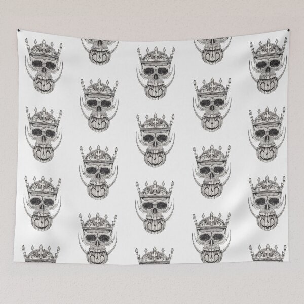 Item preview, King skull with pumpkin surreal art. designed and sold by Jiwsurreal.