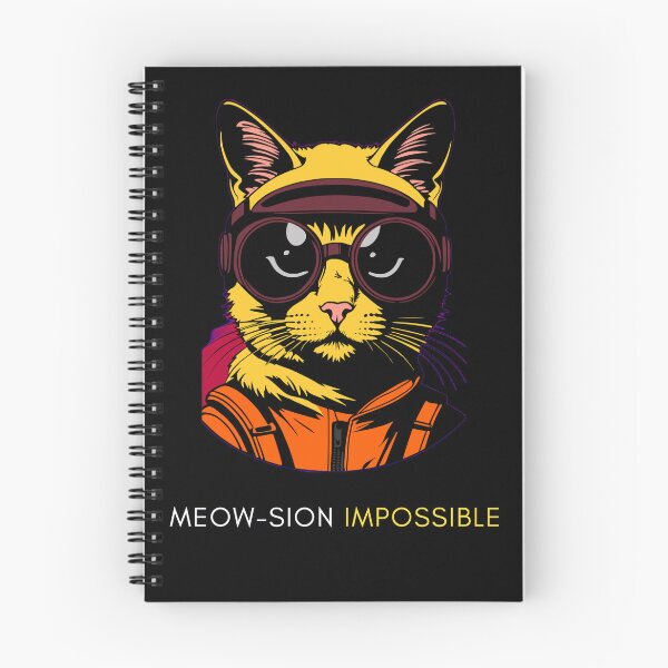 Item preview, Meow-sion Impossible Funny Cat Secret Agent Art designed and sold by Quotable Gear.