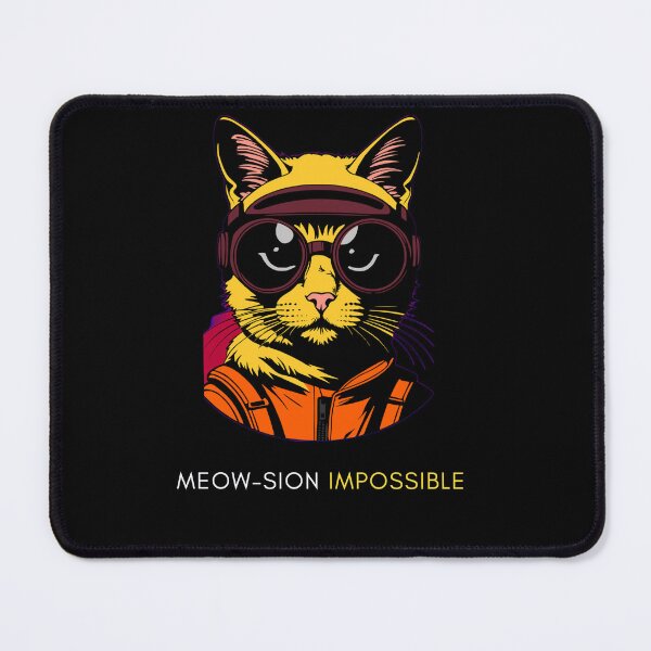 Item preview, Meow-sion Impossible Funny Cat Secret Agent Art designed and sold by Quotable Gear.