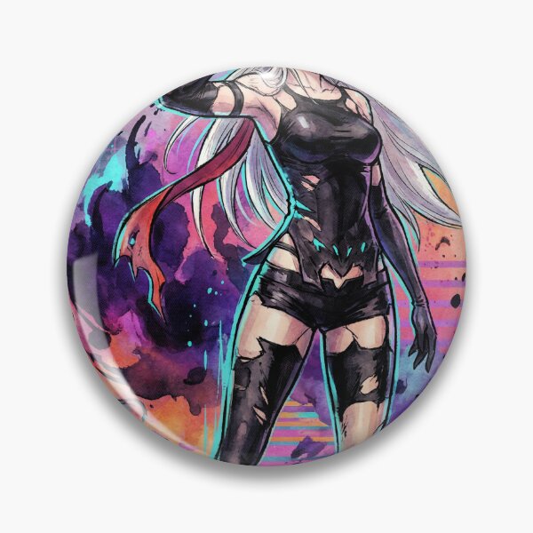 Item preview, NieR Automata A2 Silver White Hair Bangs Cover Eye Art designed and sold by Senpaiwaves.