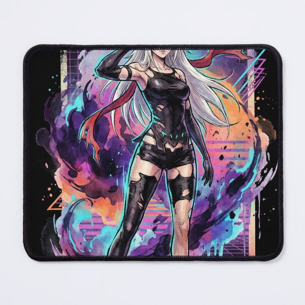 Item preview, NieR Automata A2 Silver White Hair Bangs Cover Eye Art designed and sold by Senpaiwaves.