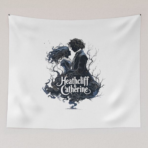 Item preview, Wuthering Heights Heathcliff & Catherine Gothic Embrace Dark Romance Design designed and sold by Fenay Designs.