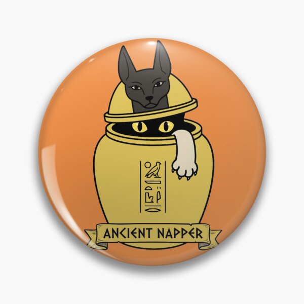 Item preview, The Ancient Napper - Funny Egyptian Canopic Jar Cat designed and sold by MythoWorldddd.