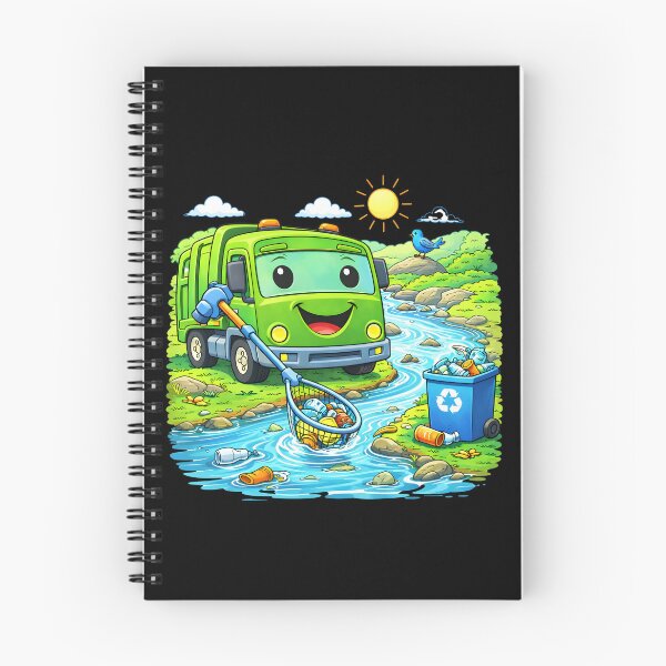 Item preview, Dumpy Garbage Truck River Cleanup Kids Recycling Design designed and sold by Str8like dattshirts.