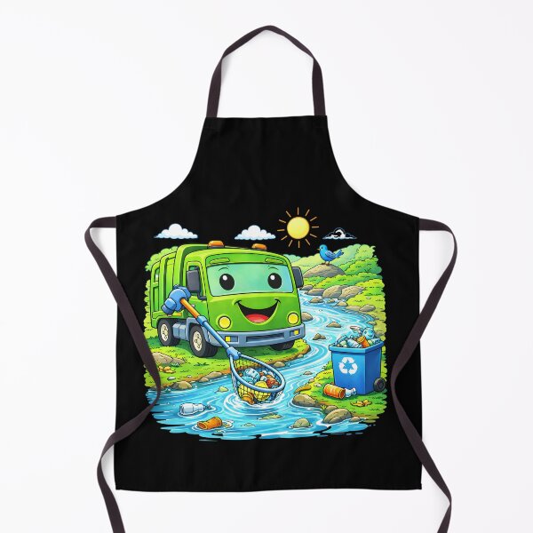Item preview, Dumpy Garbage Truck River Cleanup Kids Recycling Design designed and sold by Str8like dattshirts.