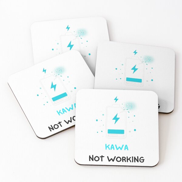 Item preview, White Stuck at 10%... Kawa Not Working Coffee Struggle  designed and sold by VibePolinglish.