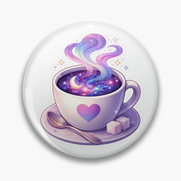 Item preview, Galaxy Coffee Magic Aesthetic Cosmic Cup Sticker designed and sold by Dasts Cart.