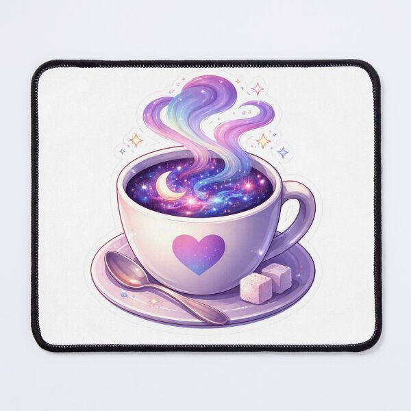 Item preview, Galaxy Coffee Magic Aesthetic Cosmic Cup Sticker designed and sold by Dasts Cart.