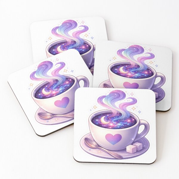 Item preview, Galaxy Coffee Magic Aesthetic Cosmic Cup Sticker designed and sold by Dasts Cart.