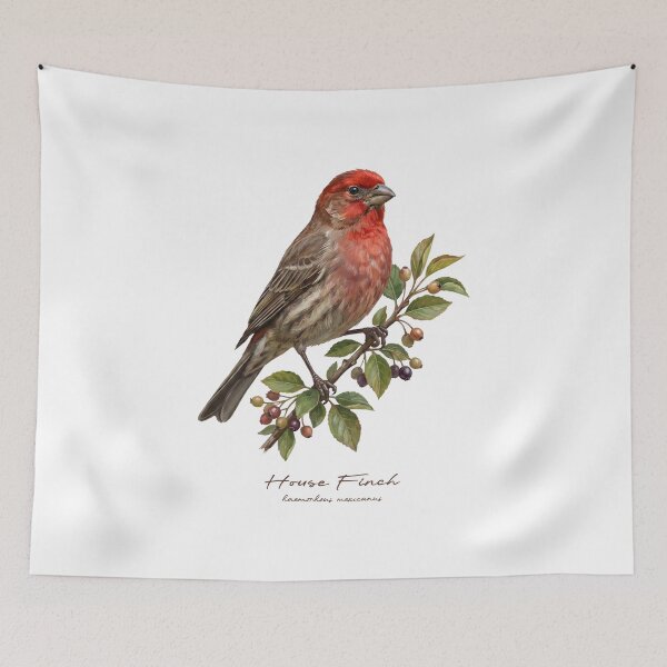 Item preview, House Finch on Fruity Branch designed and sold by Takeda-art.