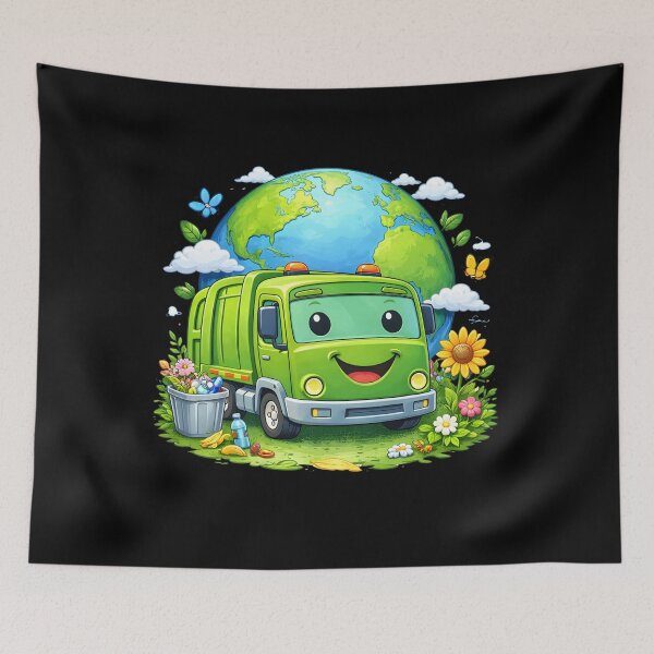Item preview, Dumpy Garbage Truck Earth Day Kids Planet Care Design designed and sold by Str8like dattshirts.