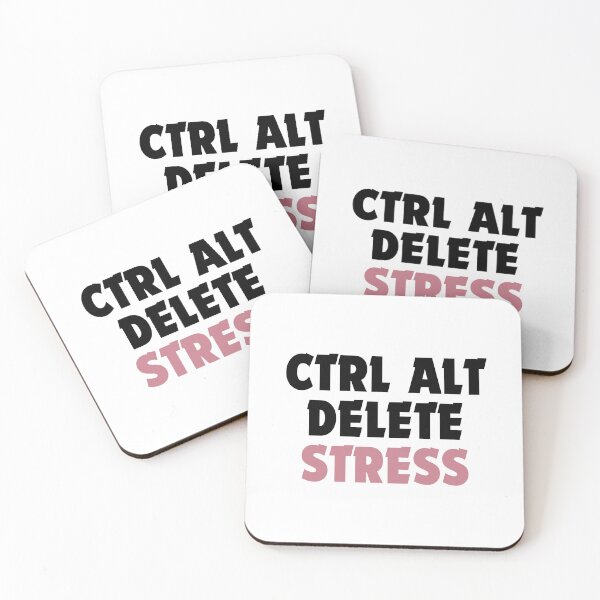 Item preview, Ctrl Alt Delete Stress - Minimalist Keyboard Humor Desing designed and sold by DomKo10.