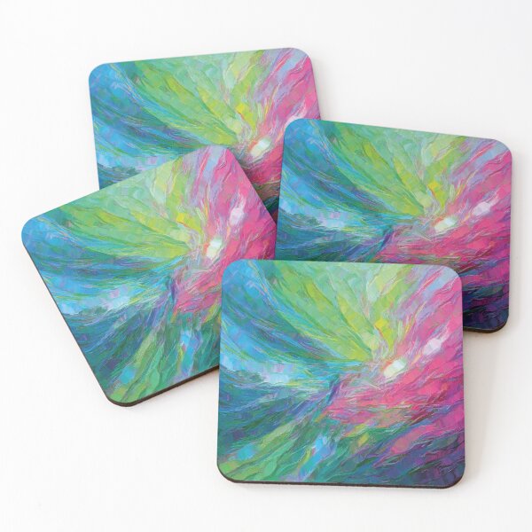 Item preview, Vibrant abstract work in blue, green and pink designed and sold by Photopat.