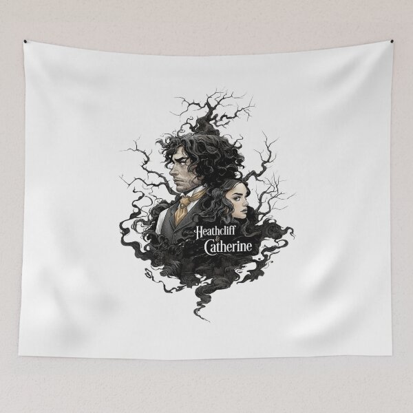 Item preview, Wuthering Heights Heathcliff & Catherine Character Art Gothic Book lover Shirt designed and sold by Fenay Designs.