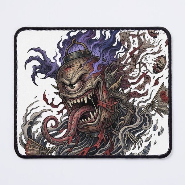 Item preview, Chochin Obake Japanese Haunted Lantern Demon Tattoo Art designed and sold by UltimateJapan.