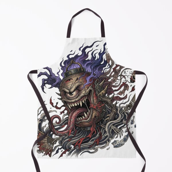 Item preview, Chochin Obake Japanese Haunted Lantern Demon Tattoo Art designed and sold by UltimateJapan.