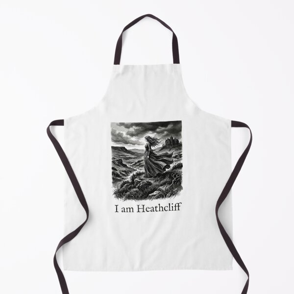 Item preview, Wuthering Heights Catherine I am Heathcliff Moorland engraving illustration designed and sold by Fenay Designs.
