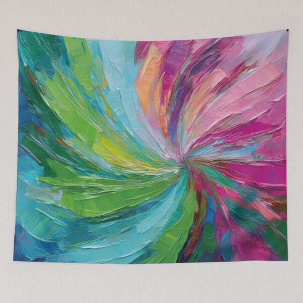 Item preview, Vibrant abstract work in blue, green and pink designed and sold by Photopat.