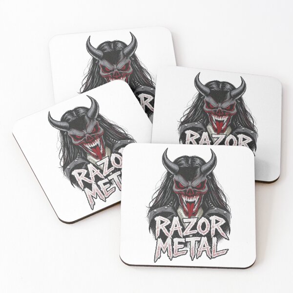 Item preview, Razor Metal Demon - Heavy Metal Shredder Art designed and sold by NexKris.