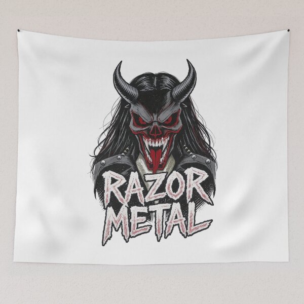 Item preview, Razor Metal Demon - Heavy Metal Shredder Art designed and sold by NexKris.