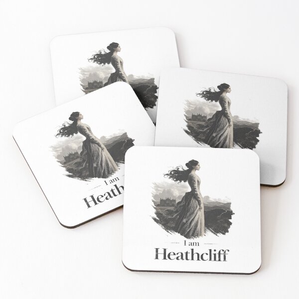 Item preview, Wuthering Heights Antique Illustration Catherine I am Heathcliff Book print designed and sold by Fenay Designs.