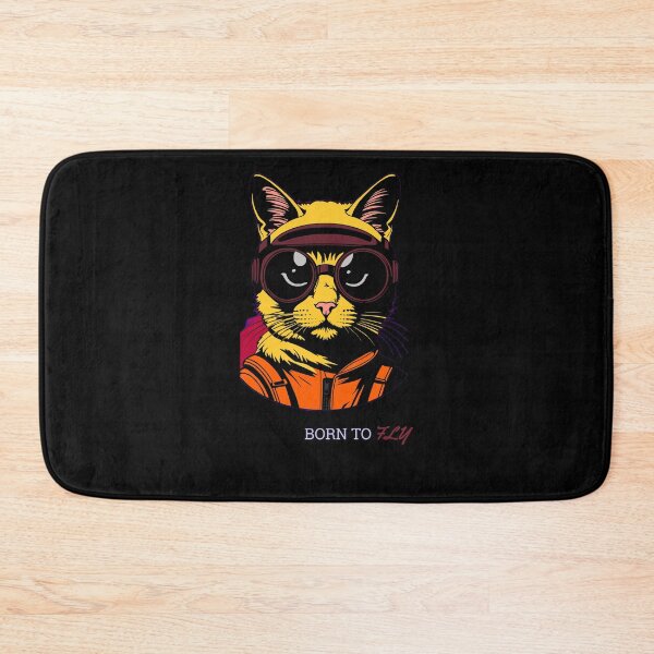 Item preview, Born To Fly Retro Cat Pilot Aesthetic designed and sold by Quotable Gear.